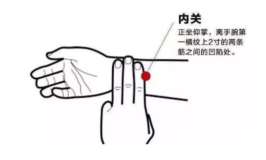 暈車嘔吐怎么辦？可按內關穴來緩解